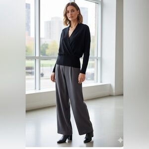 Vince Cashmere V Neck Wrap Sweater Size XS